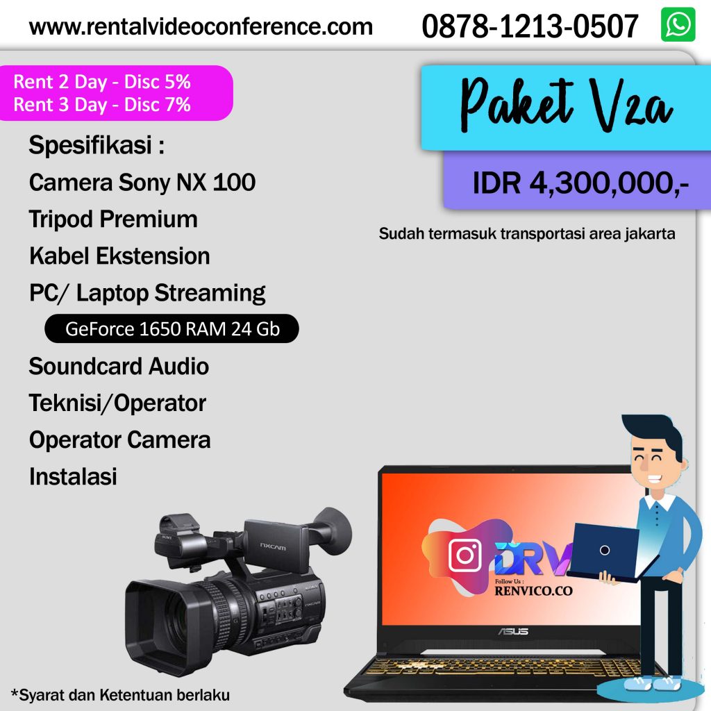 Rental Video Conference Zoom Live streaming