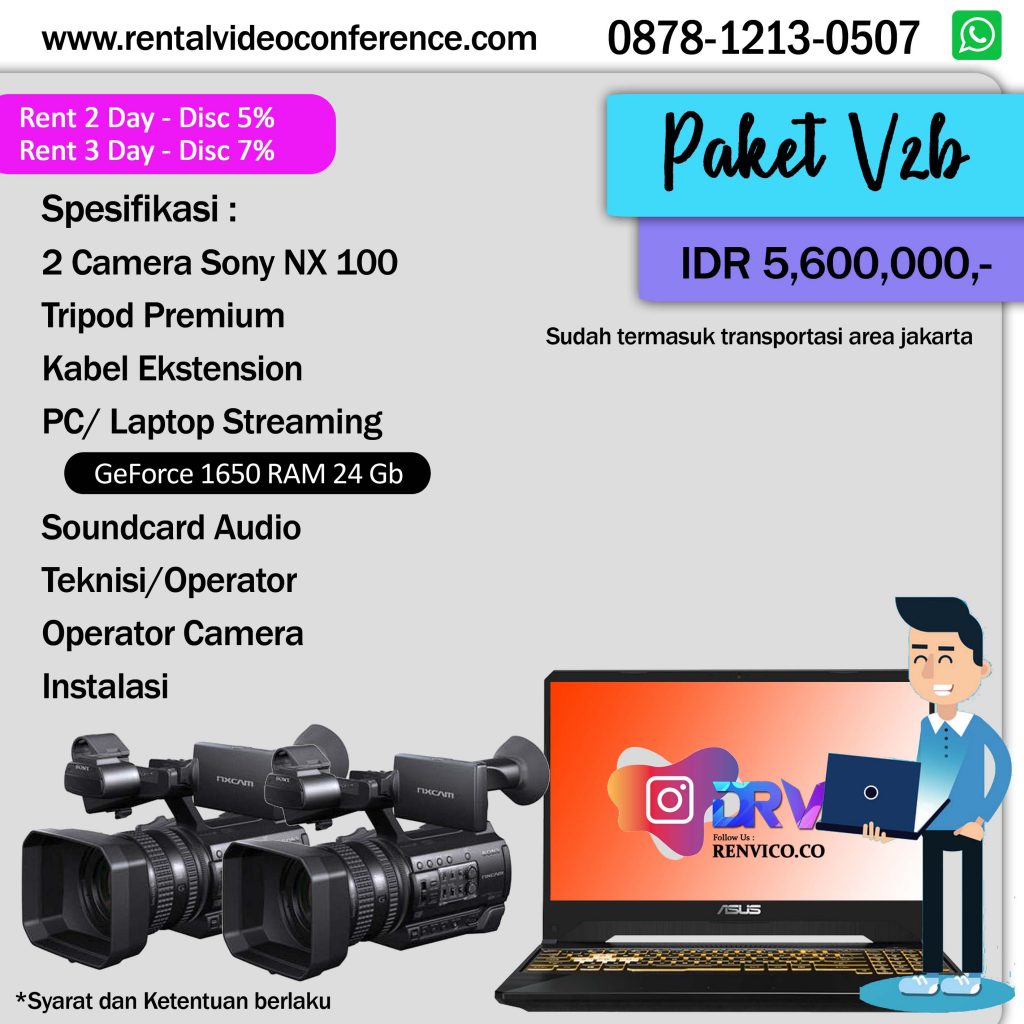 Rental Video Conference Zoom Live streaming