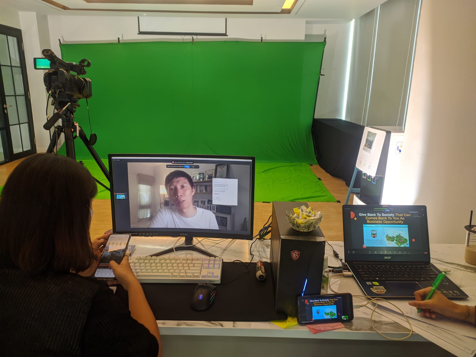 Paket Greenscreen live Streaming