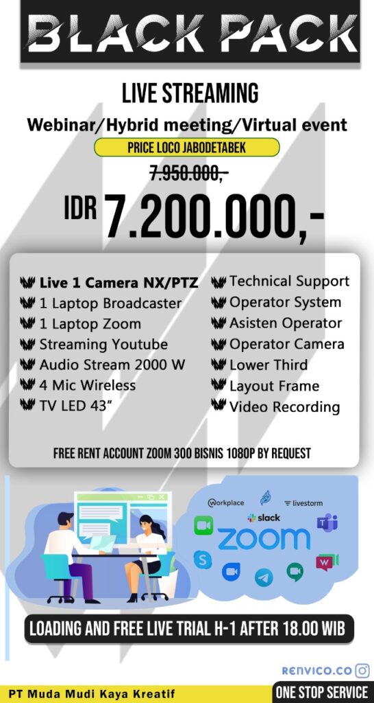 Paket Jasa Live Streaming 1