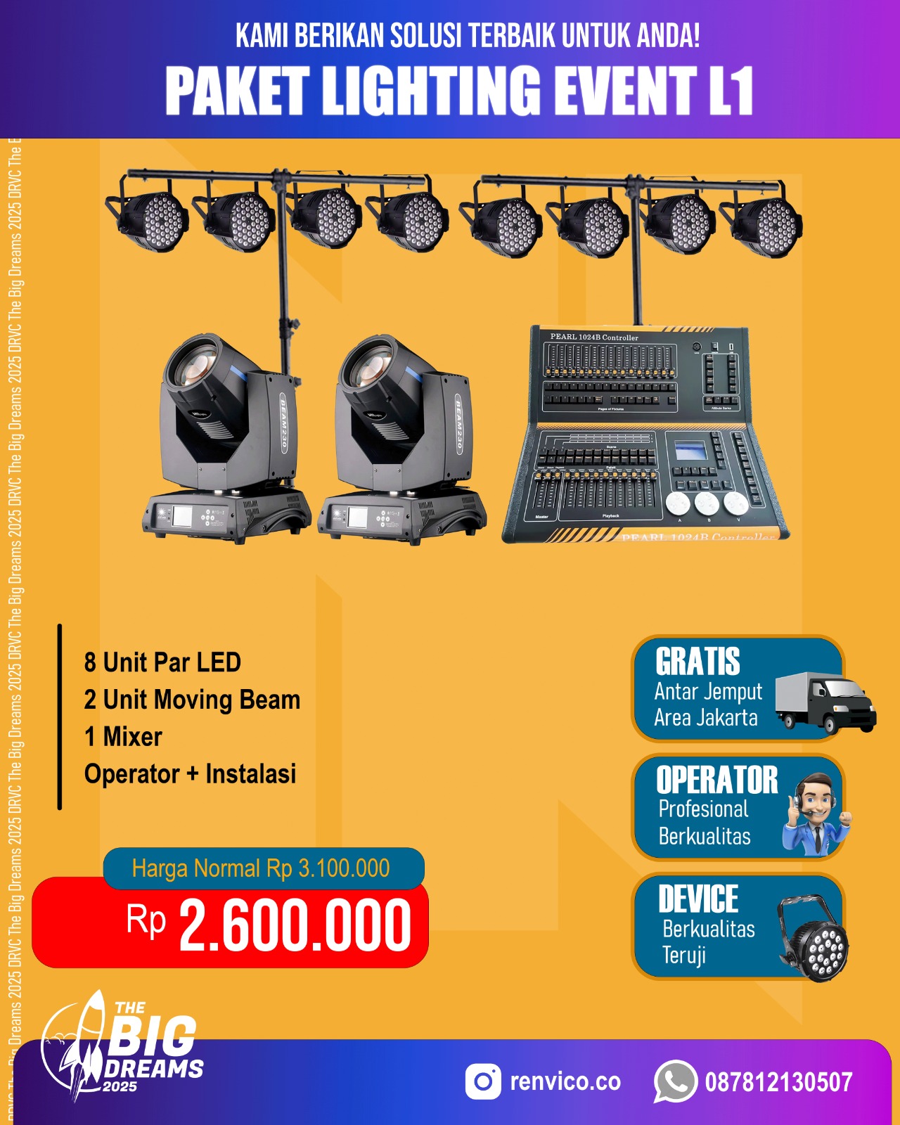 Sewa Lighting Panggung | Rental Lampu Event Murah & Berkualitas