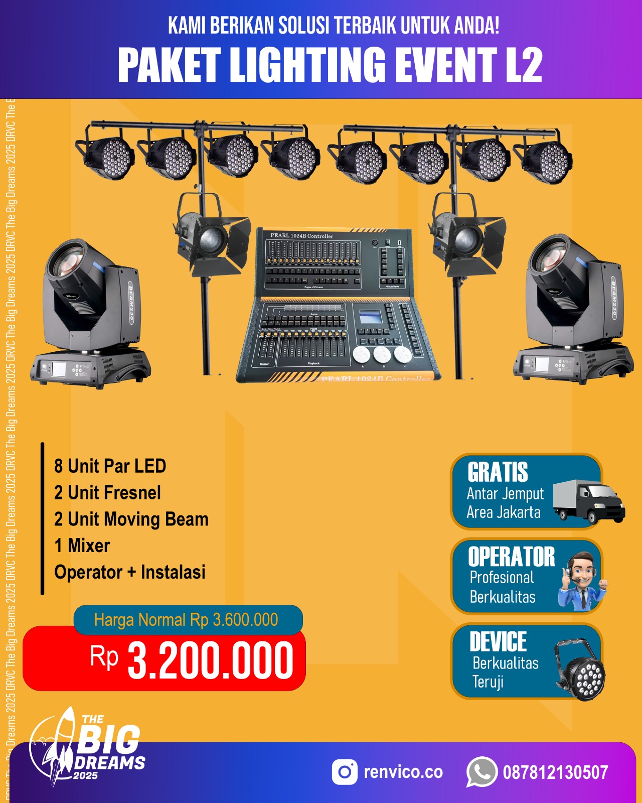 Sewa Lighting Panggung | Rental Lampu Event Murah & Berkualitas